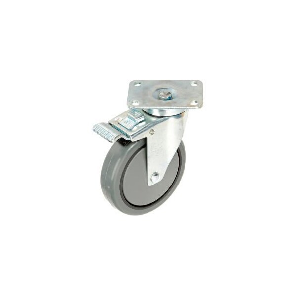 Casters Wheels & Industrial Handling Faultless Total Lock Swivel Plate